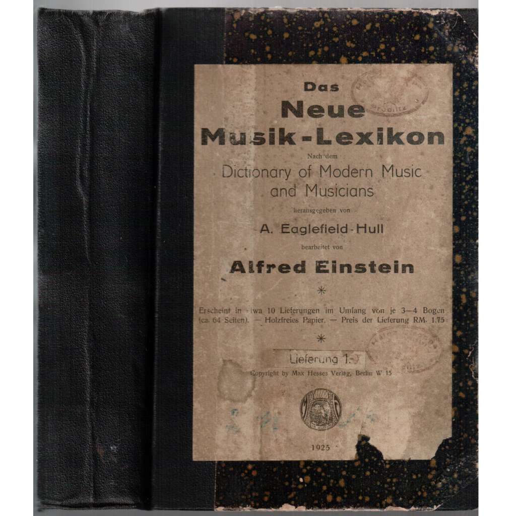 Das Neue Musik-Lexikon nach dem Dictionary of Modern Music and Musicians [lexikon hudby]