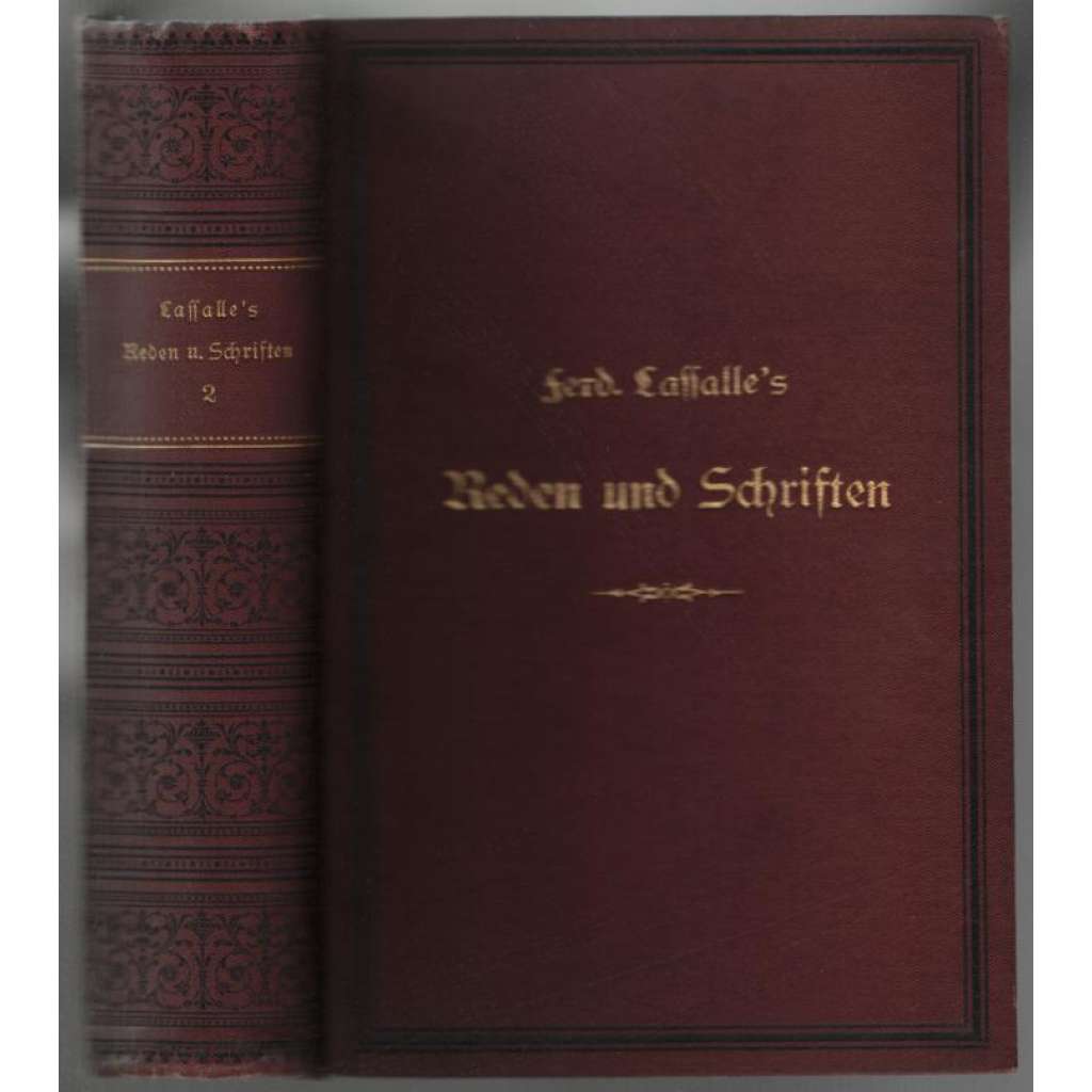 Ferd. Lassalle´s Reden und Schriften. Neue Gesammt-Ausgabe. Zweiter Band [politika]