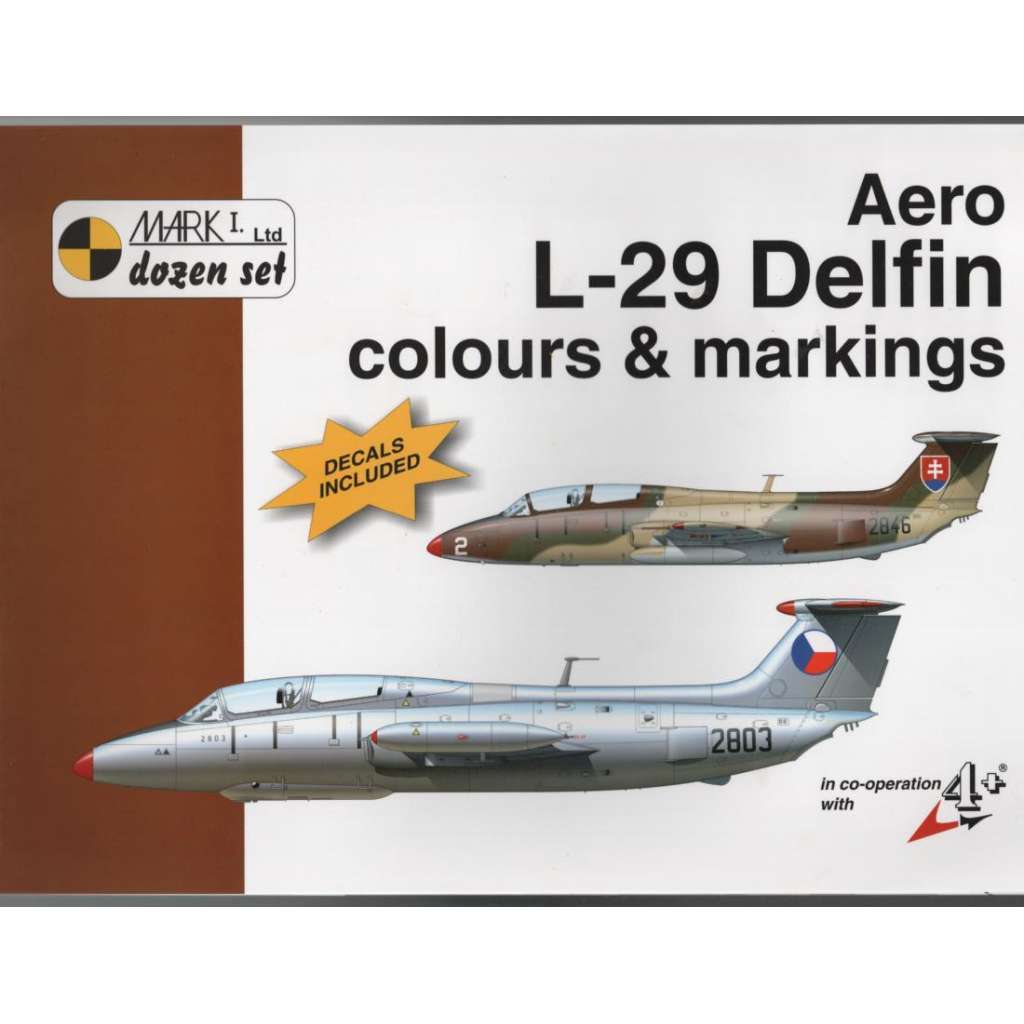 Aero L-29 Delfin colours & markings; in co-operation with 4+ [Dozen Set] [letectví]