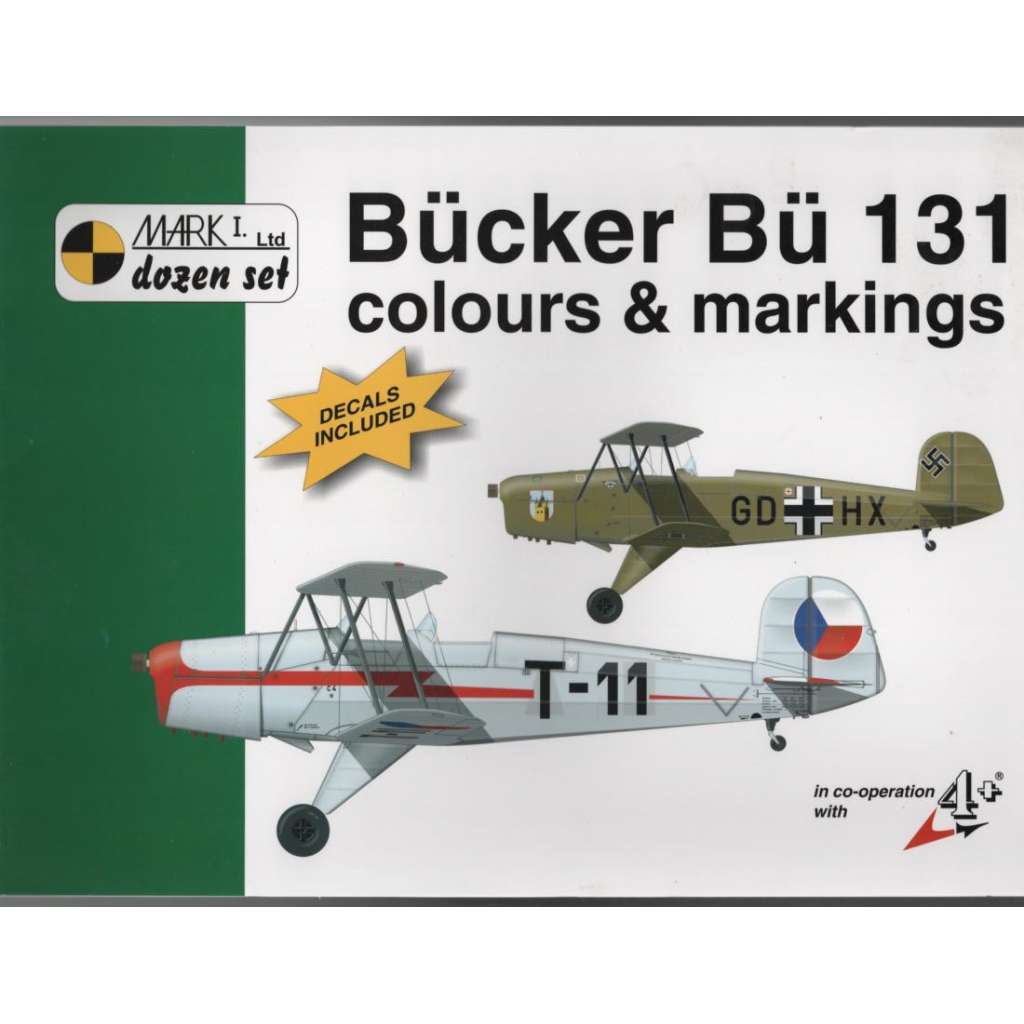 Bücker Bü 131 colours & markings; in co-operation with 4+ [Dozen Set] [letectví]