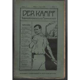 Der Kampf, Sozialdemokratische Monatsschrift; Jahrg. I, Juni 1908, Heft 9 [měsíčník rakouské sociální demokracie]