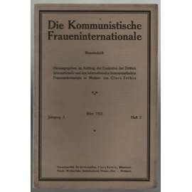 Die Kommunistische Fraueninternationale; Jahrgang 3, März 1923, Heft 3 [Komunist. internacionála žen]