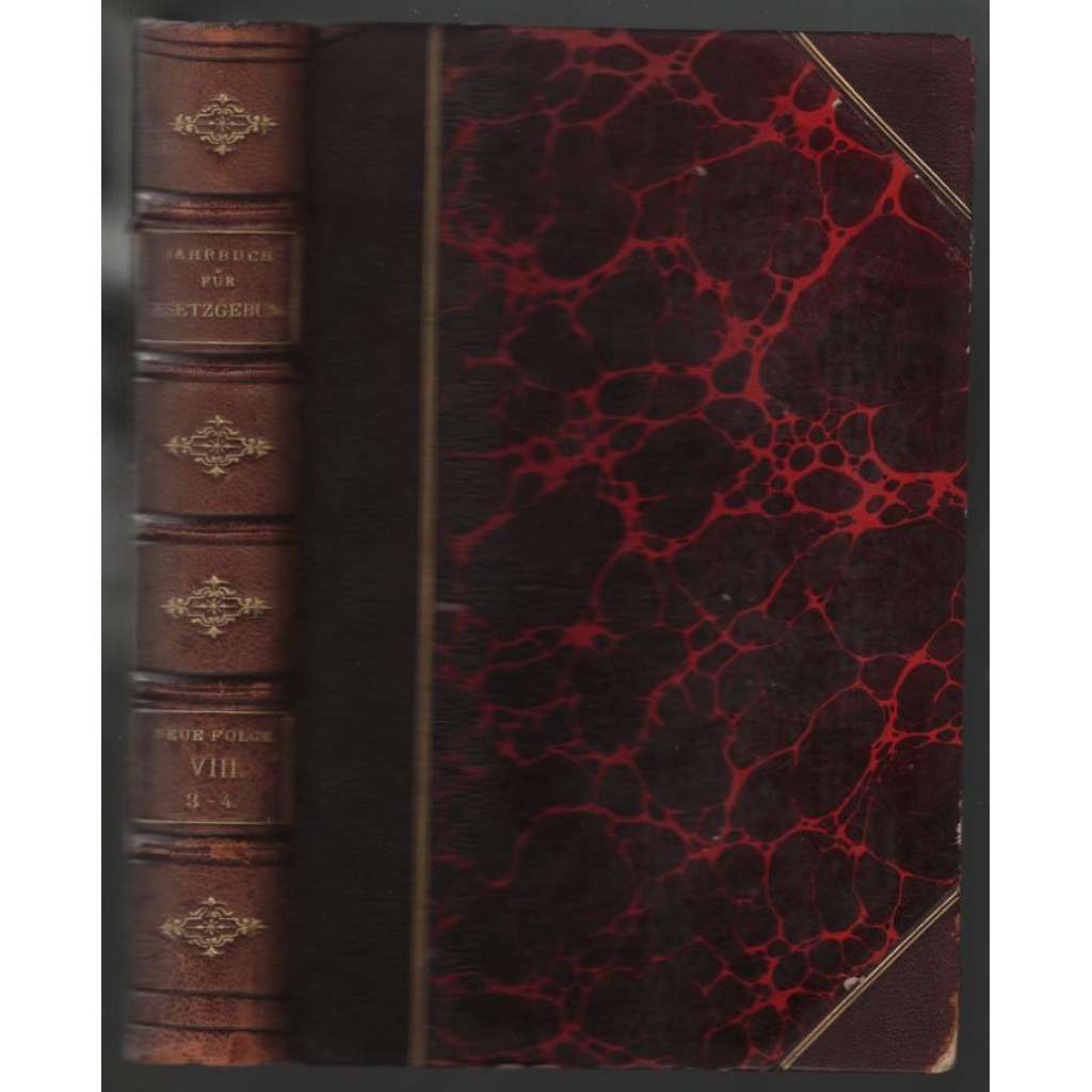 Jahrbuch für Gesetzgebung, Verwaltung und Rechtspflege im Deutschen Reich. Neue Folge; VIII., 3-4 [Německo, právo]