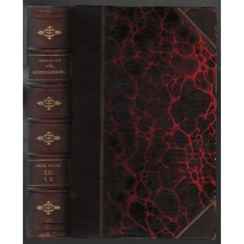 Jahrbuch für Gesetzgebung, Verwaltung und Rechtspflege im Deutschen Reich. Neue Folge; 12.Jahrg. XII. 1-2, 1888 [Německo, právo]
