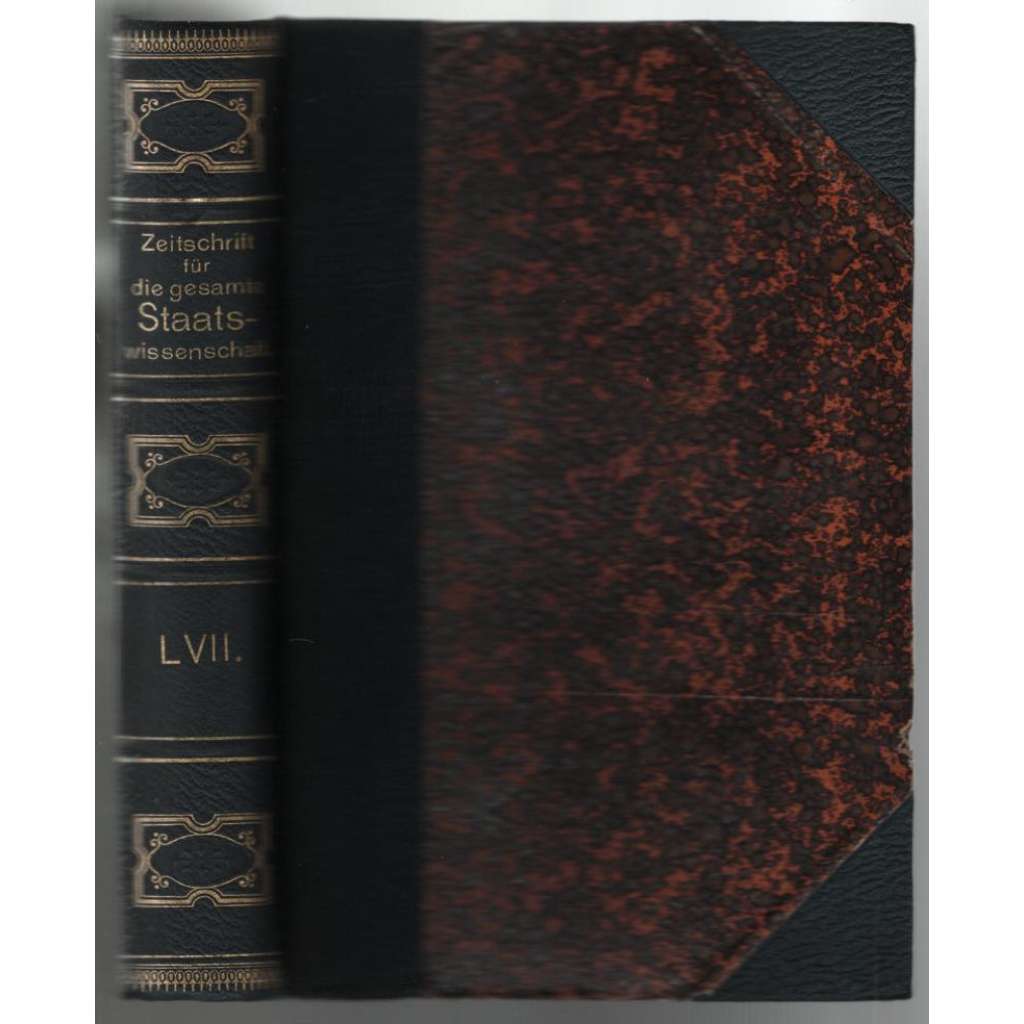 Zeitschrift für die gesamte Staatswissenschaft; Siebenundfünfzigster Band, Jahrgang 1901 [politické vědy, Německo]
