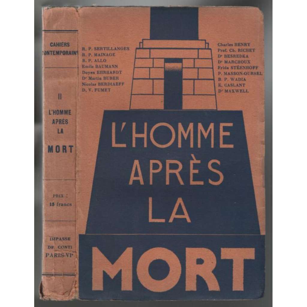 L´Homme après la Mort [= Les Cahiers Contemporains] [život po smrti]