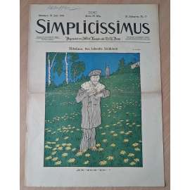 Simplicissimus; 23. Jahrgang, Nr. 17, 23. Juli 1918 [německý satirický týdeník]