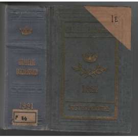 Gothaisches Genealogisches Taschenbuch der Adeligen Häuser. Deutscher Uradel. Zweiundzwanzigster Jahrgang 1921 [německá šlechta]