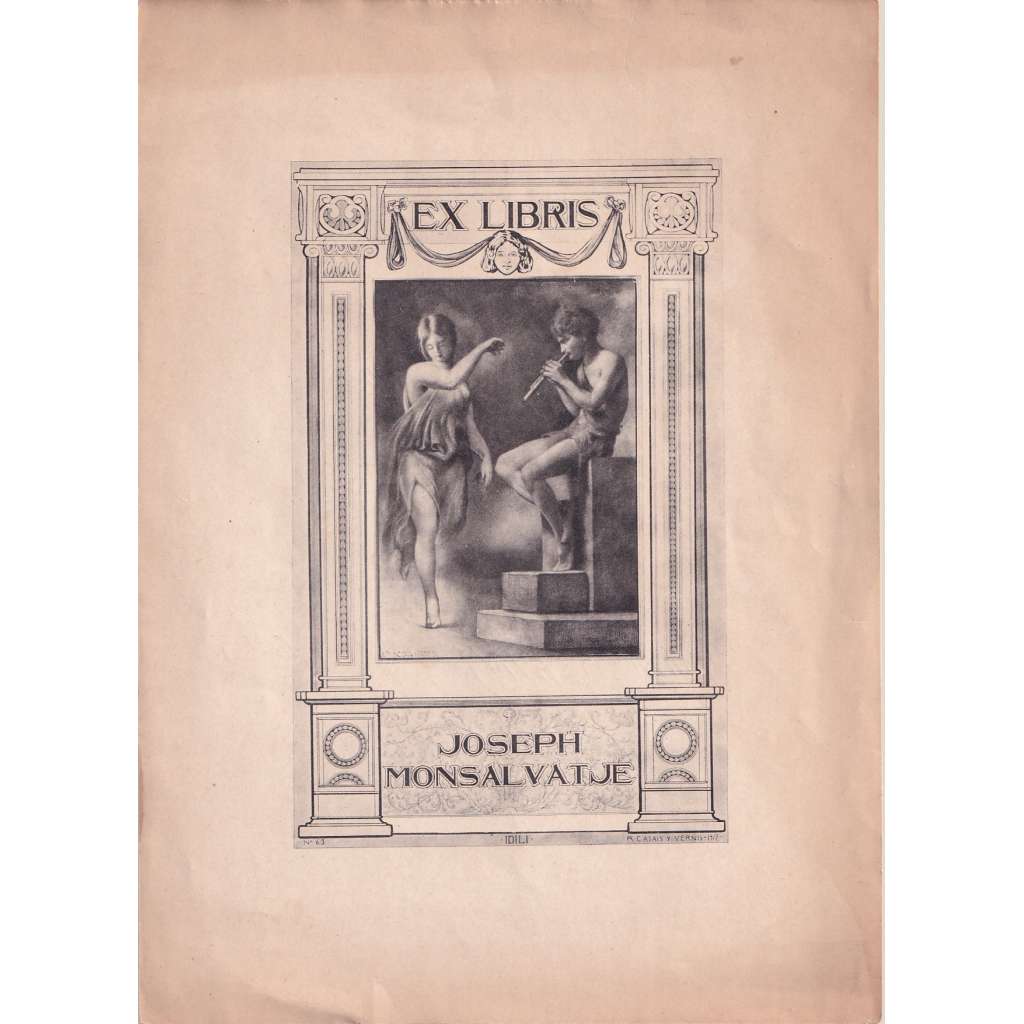 Ramón Casals y Vernis – Ex libris fotozinkografie