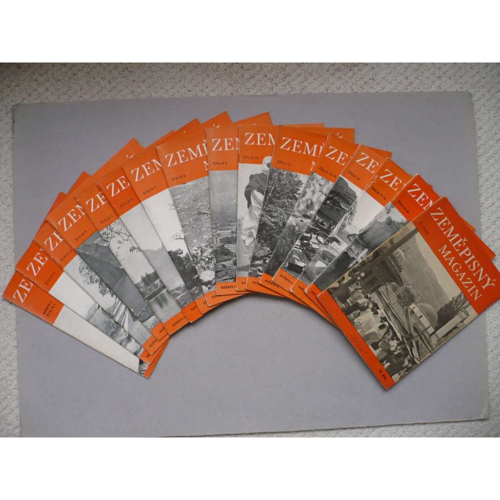 Zeměpisný magazín, ročník II., 1946, chybí č. 11 a 12, časopis