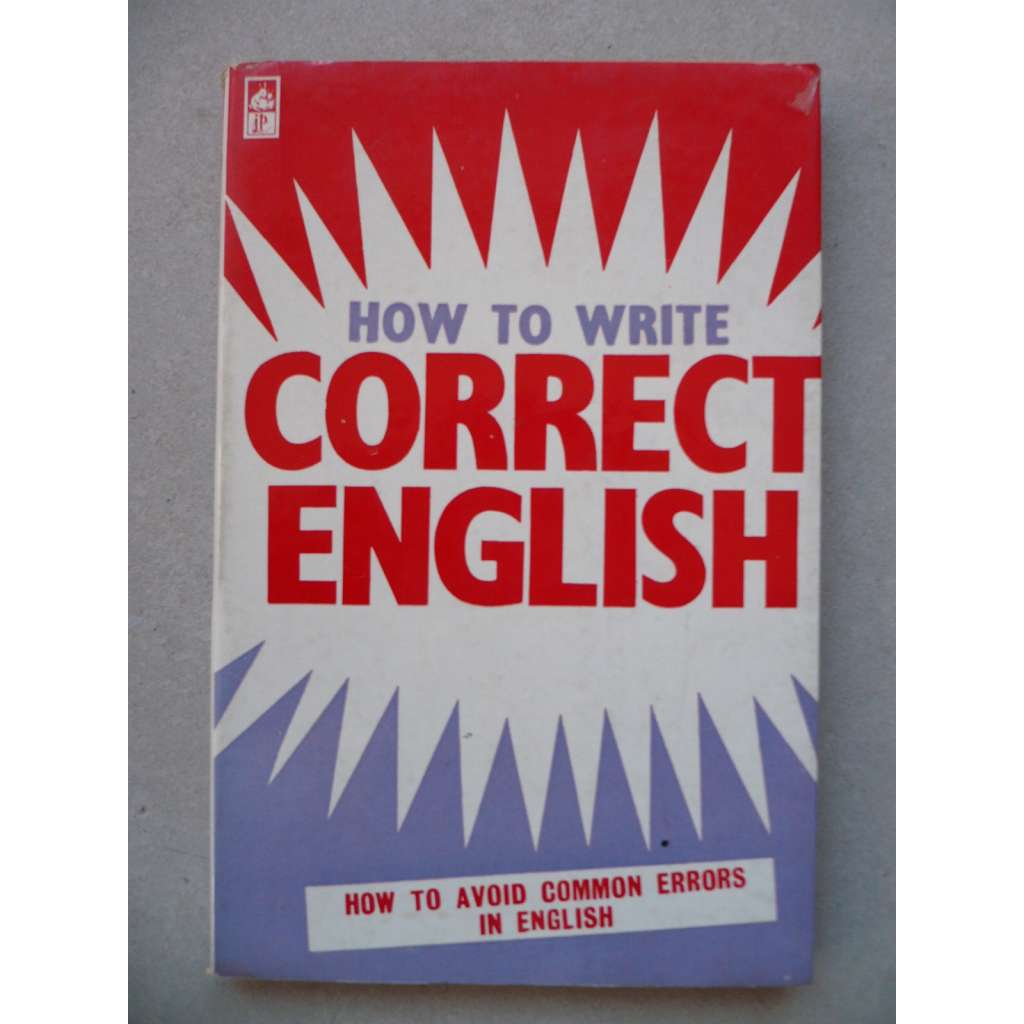 How to write correct english (Jak psát správně anglicky)