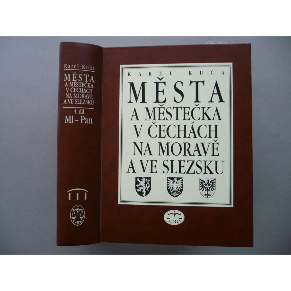 Města a městečka v Čechách, na Moravě a ve Slezsku, IV. díl - Ml-Pan [Olomouc Ostrava Opava Most, Náměšť, Neratovice, Mladá Boleslav Nové Město nad Metují, Netolice, Osek, Náměšt ad.]