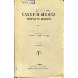 Časopis Musea království Českého, 1/1921