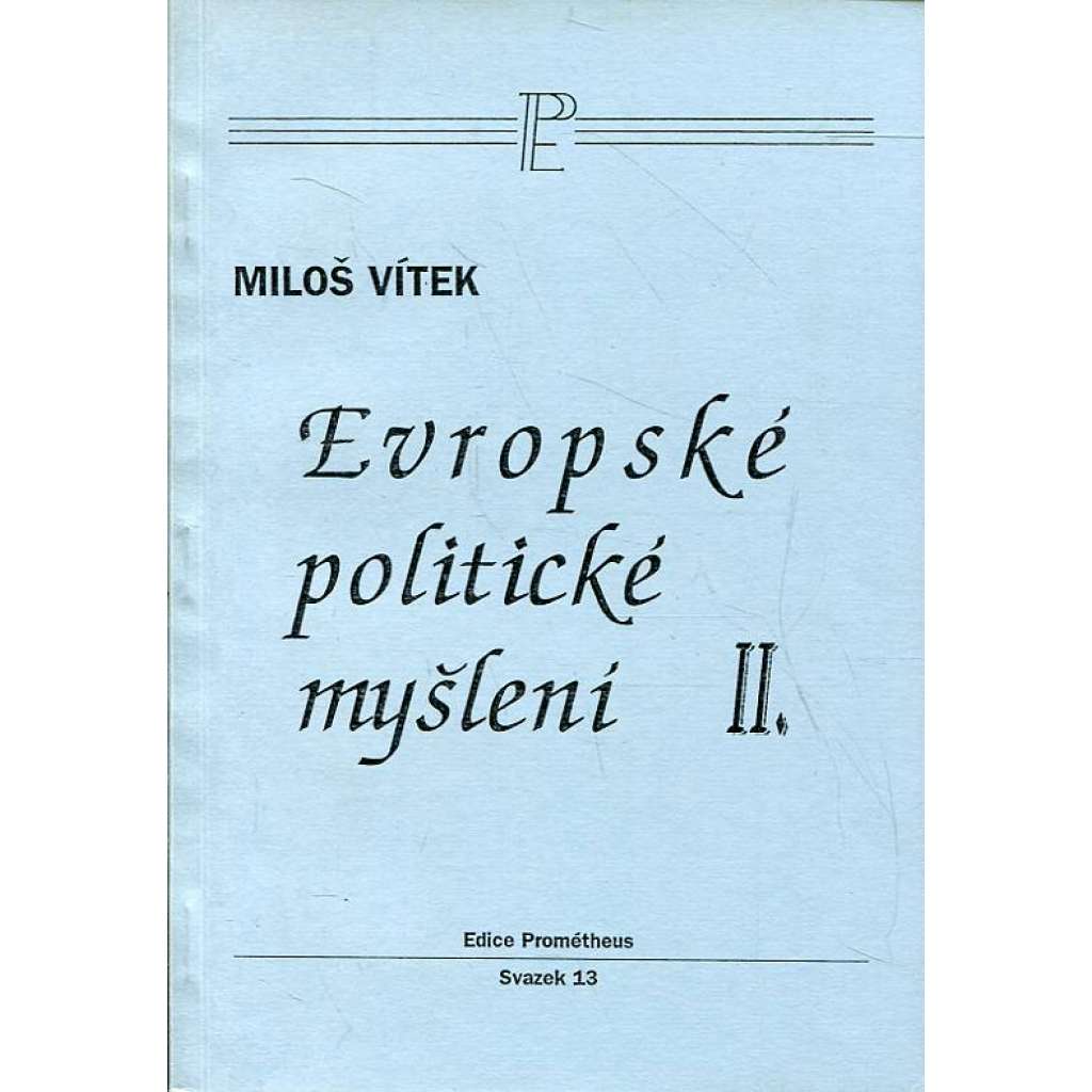 Evropské politické myšlení II.