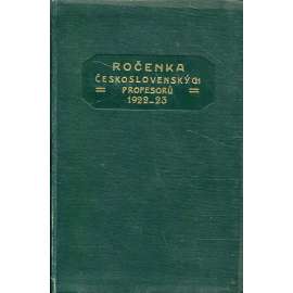 Ročenka československých profesorů 1922/23 (učitelé, školství)