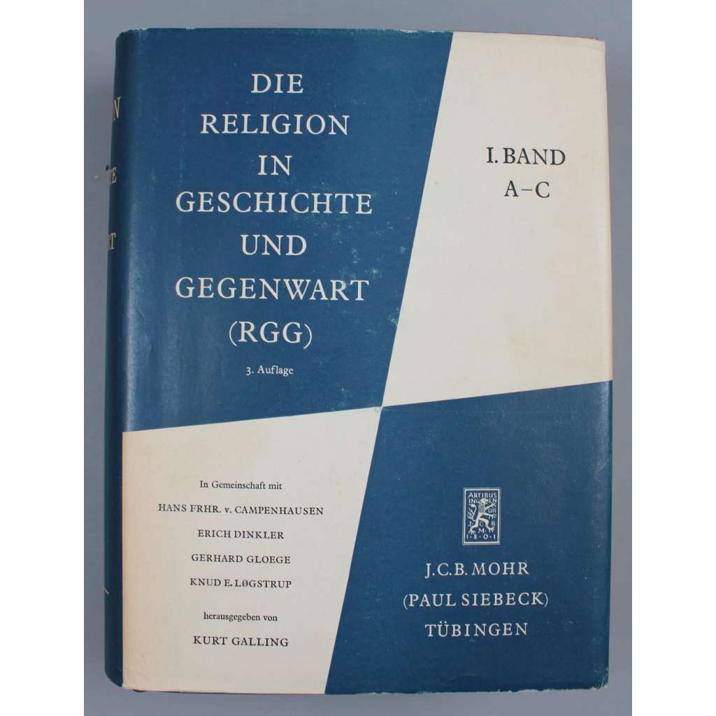 Die Religion in Geschichte und Gegenwart (RGG), sv. 1, A–C [náboženství; historie; křesťanství; religionistika; encyklopedie]