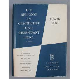 Die Religion in Geschichte und Gegenwart (RGG) II.Band D – G, 3. Auflage [Náboženství v dějinách a v současnosti, 2. díl D - G; slovník, kožená vazba, apart]