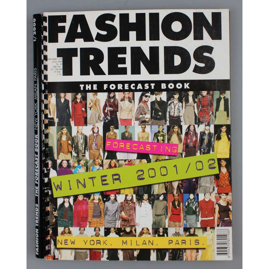 Fashion Trends. Forecasting Winter 2001/02. New York. Milan. Paris [Móda, zima 2001/02; mj. i Prada, Calvin Klein, Versace, Gucci, Louis Vuitton]