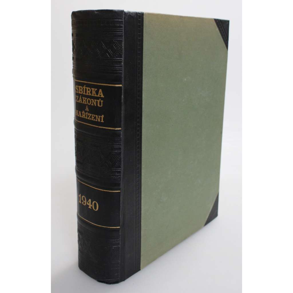 Sammlung der Gesetze und Verordnungen / Sbírka zákonů a nařízení 1940 (právo, protektorát, druhá světová válka, polokožená vazba - vazba kůže)