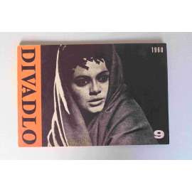 Divadlo 9/1960 (časopis, divadlo, mj. Honzl, Frejka a Burian v Osvobozeném; Významné práce o shakespearovském dramatu; Jan Kašpar Debureau, A.Volodin- Optimistická komedie; obálka Libor Fára)