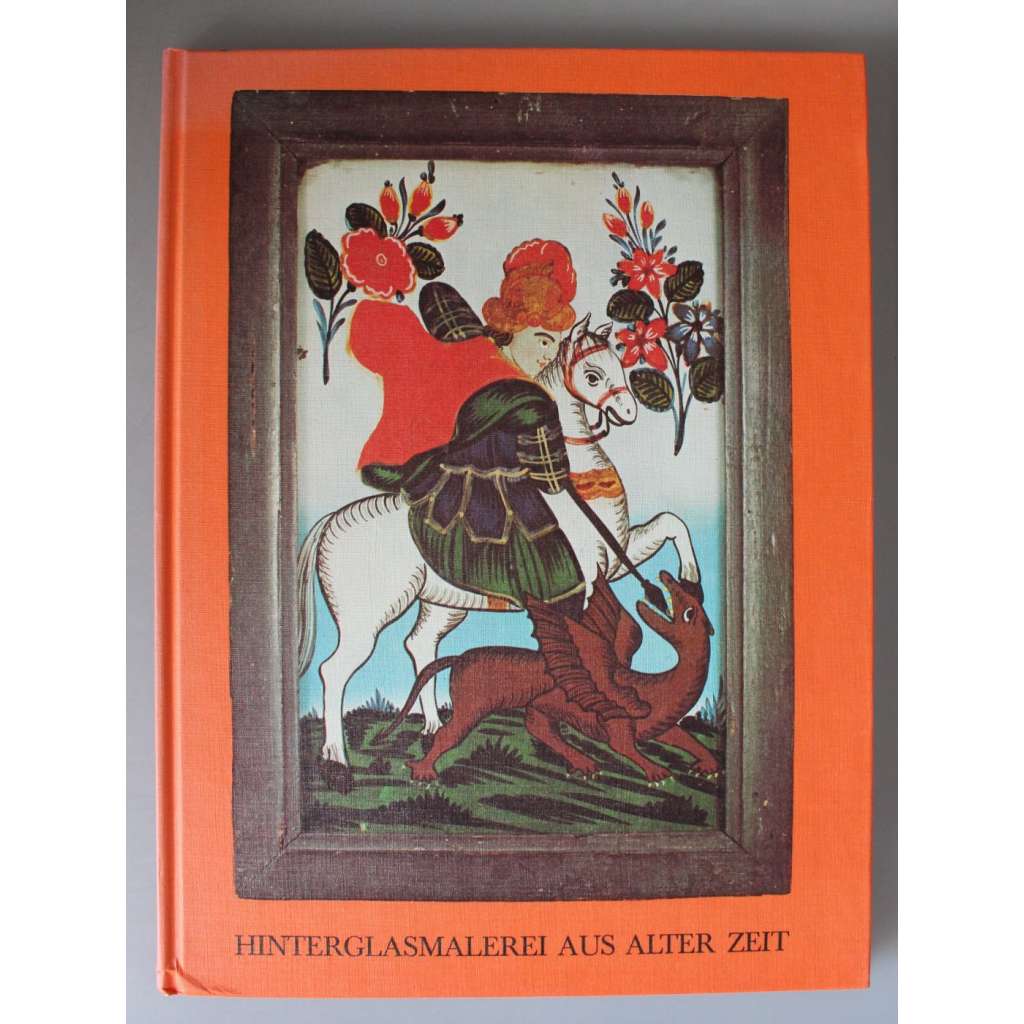 Hinterglasmalerei aus alter Zeit (Malba na skle, sklomalba, Madona, mj. Augsburg, Bavorsko) HOL