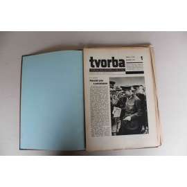 Tvorba. Týdeník pro kulturu a politiku, ročník XIV 1945 (časopis, komunismus, mj. Osídlení pohraničí, Volíme Prozatímní národní shromáždění, Kurt Konrad, Louis Aragon a Romain Rolland)