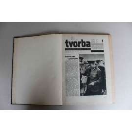 Tvorba. Týdeník pro kulturu a politiku, ročník XIV 1945 (časopis, komunismus, mj. Osídlení pohraničí, Volíme Prozatímní národní shromáždění, Kurt Konrad, Louis Aragon a Romain Rolland)