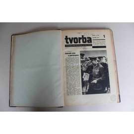 Tvorba. Týdeník pro kulturu a politiku, ročník XIV 1945 (časopis, komunismus, mj. Osídlení pohraničí, Volíme Prozatímní národní shromáždění, Kurt Konrad, Louis Aragon a Romain Rolland)