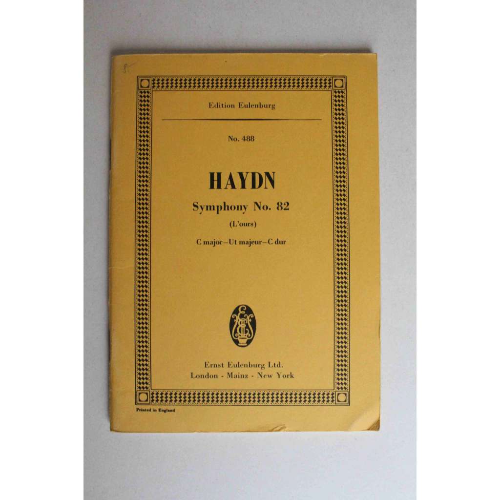 Symphony No. 82 C dur (Noty, symfonie)