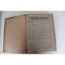 Národní politika 1899 ročník XVII (říjen - prosinec) [noviny, deník, Rakousko Uhersko, mj. Vražda v Polné [Hilsnerova aféra, Hilsneriáda], Válka v Jižní Africe, Co Němcům kalí radost, Car Mikuláš do Postupimi, Císař Vilém a nové století)