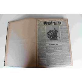 Národní politika 1934 roč. LII (květen-červen) (noviny, deník, první republika, mj. O Trockého nikdo nestojí, Uctění památky Štefánikovy, B. Smetana, Třetí pokus Německa [Rakousko, Polsko - Hitler], K výročí Lipan, Schůzka Hitler Mussolini)