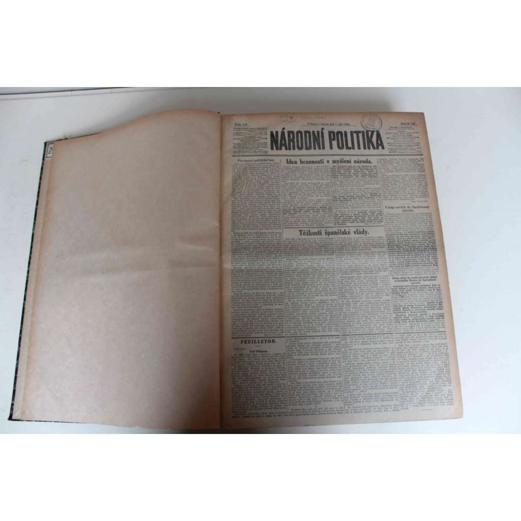 Národní politika 1934 roč. LII (září-říjen) (noviny, deník, první republika, mj. Česká družina v Rusku [legie], Němci na postupu!, Henlein nebo Hitler?, Zdravotní stav presidenta Masaryka, atentát Alexandr I. Marseille, únos Lindberghova dítěte)