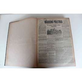 Národní politika 1933 roč. LI (březen-duben) (noviny, deník, první republika, mj. Po požáru říšského sněmu německého [zapálení Reichstagu], Malá dohoda, Adolf Hitler, President T. G. Masaryk, Výsledek voleb v Německu, Hitler vyléčil Rakousko)