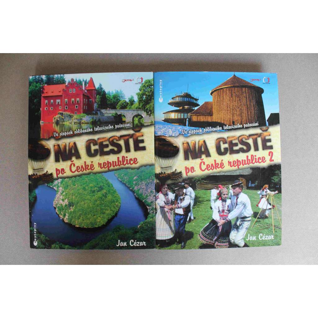 Na cestě po České republice. Na cestě po České republice 2 (cestopis, Česká televize, mj. Vizovice, Příbor, Praděd, Písek, Velké Losiny, Kvilda, Mikulov, Česká Kanada, Loket, Brno, Sněžka)