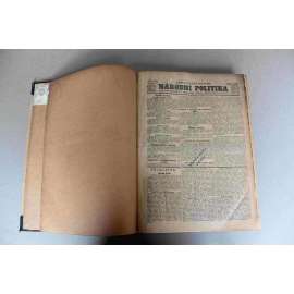 Národní politika 1906 ročník XXIV (červenec-prosinec) [noviny, odpolední vydání, Rakousko Uhersko, mj. Postavení Malorusů v Haliči, Demonstrace v Terstu, Po rozpuštění ruské dumy, Rothschildové, Husova výstava v Táboře, Arcibiskup Stablewski - úmrtí)