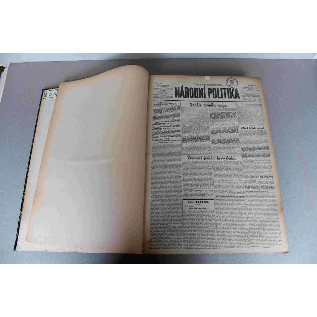 Národní politika 1932, roč. L (květen-červen) (noviny, deník, první republika, mj. Kdo je to Hitler?, Krajinné řešení Tater, Pohřeb presidenta Doumera, O programu konference Malé dohody, Jak Amerika léči nezaměstnanost, Jak se žije v sovětském Rusku)