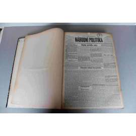 Národní politika 1932, roč. L (květen-červen) (noviny, deník, první republika, mj. Kdo je to Hitler?, Krajinné řešení Tater, Pohřeb presidenta Doumera, O programu konference Malé dohody, Jak Amerika léči nezaměstnanost, Jak se žije v sovětském Rusku)