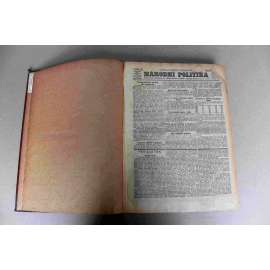 Národní politika 1910 [2] ročník XXVIII (leden-červen) [noviny, odpolední vydání, Rakousko Uhersko, mj. Slovanské sjezdy v Sofii, Situace v Albanii, Částečné otevření Panamského průplavu, Sjezd slezských měst, Česká zahradnicko-ovocnická výstava)