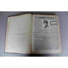 Národní politika 1912 [2] ročník XXX (červenec-prosinec) [noviny, odpolední vydání, Rakousko Uhersko, mj. Jean J. Rousseau, Woodrow Wilson, Schůzka cara Mikuláše s císařem Vilémem, Severočeská výstava v Mladé Boleslavi, Balkánská válka)