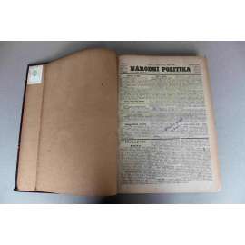 Národní politika 1906 [1] ročník XXIV (leden-červen) [noviny, odpolední vydání, Rakousko Uhersko, mj. Král Eduard a císař Vilém, Celní spor se Srbskem, Zemětřesení v Kalifornii, Krise v Uhrách)