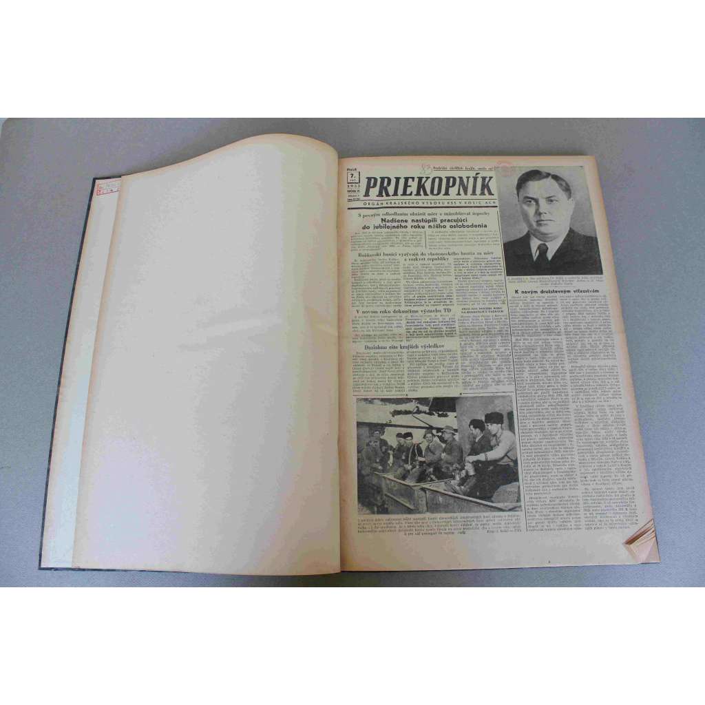 Priekopník. Týždenník krajského výboru KSS v Košiciach 1956, roč. IV (noviny, týdeník, komunismus, Košice, mj. So Sovietskym svazom na večné časy, Od Rožňavy po Košice méme nove kolajnice, Proces s ludáckou protištátnou organizáciou sa skončil)