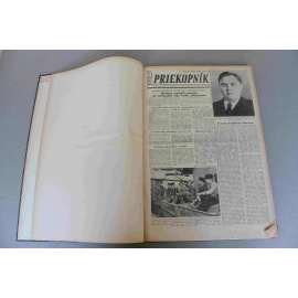 Priekopník. Týždenník krajského výboru KSS v Košiciach 1956, roč. IV (noviny, týdeník, komunismus, Košice, mj. So Sovietskym svazom na večné časy, Od Rožňavy po Košice méme nove kolajnice, Proces s ludáckou protištátnou organizáciou sa skončil)