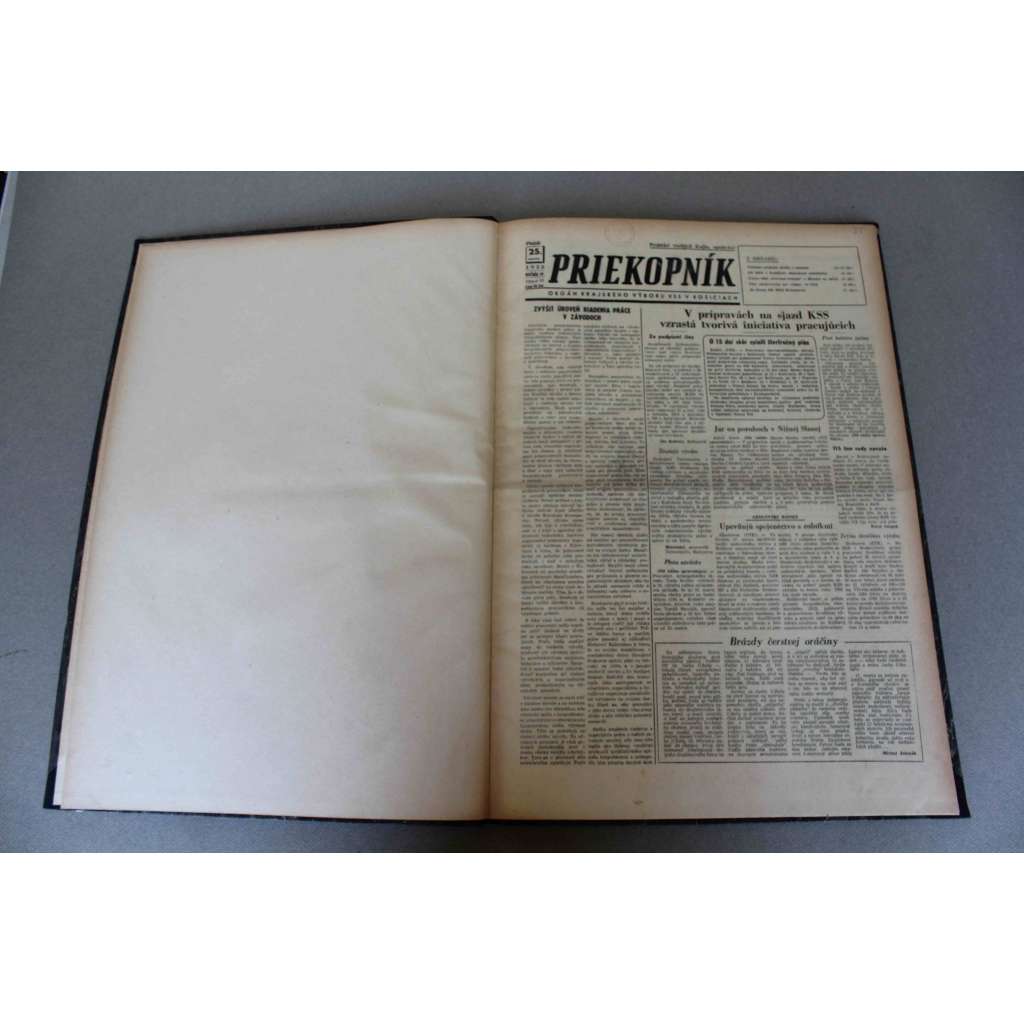 Priekopník. Týždenník krajského výboru KSS v Košiciach 1955, roč. IV (noviny, týdeník, komunismus, Košice, mj. Výstava o zrode našej slobody, Košický vládny program - Viliam Široký, Alexandrovci medzi nami)