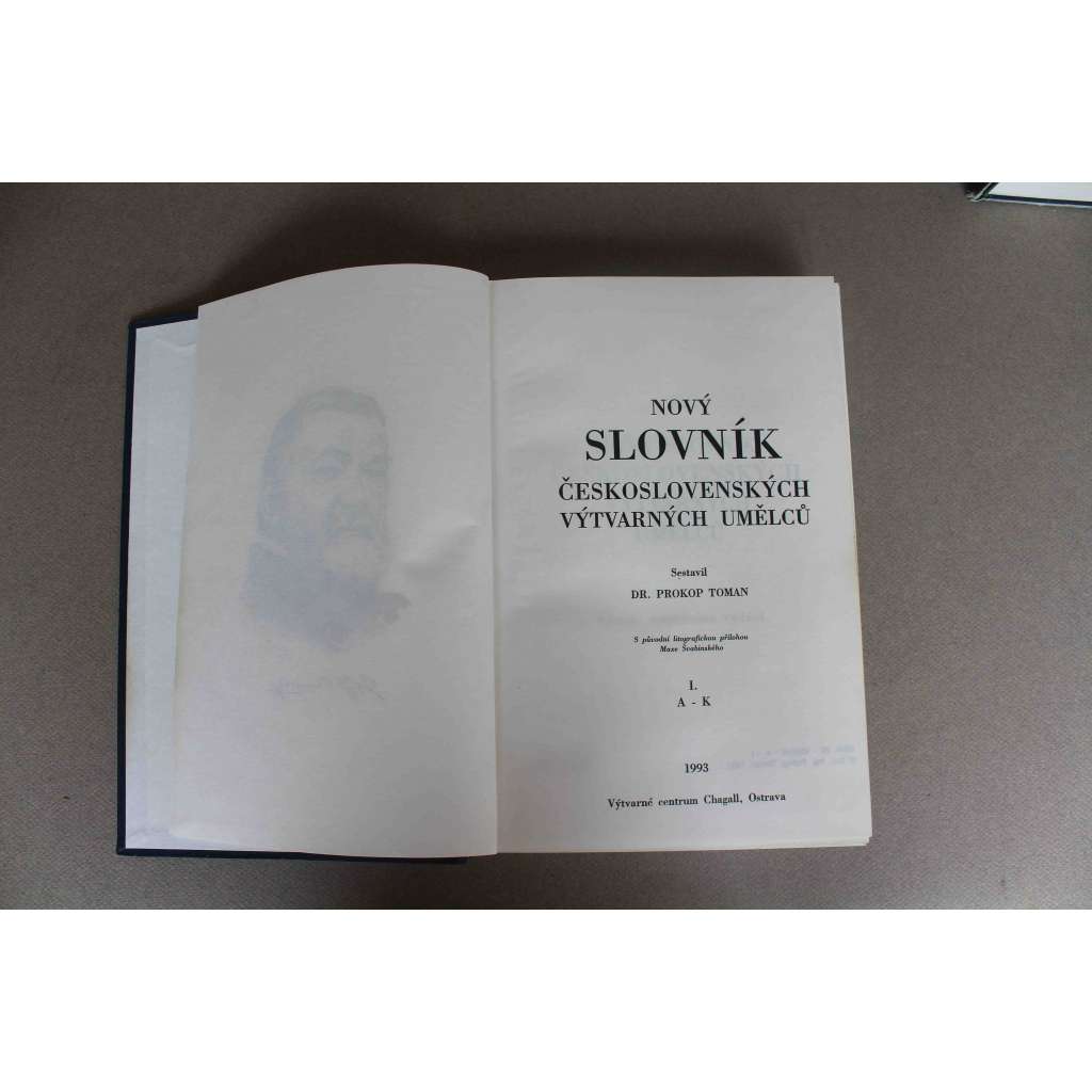 Nový slovník československých výtvarných umělců 3 svazky (A-K, L-Ž+dodatky) (výtvarné umění, malířství, sochařství, architektura) -pošk.