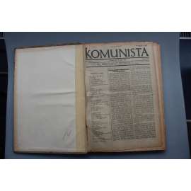 Komunista 1921, roč. III. (duben-prosinec) (časopis, první republika, mj. Co jest marxism, L. Trocký - program a organisace práce a pracovní povinnost; Masaryk profesor - Masaryk president, Světová hospodářská krise)