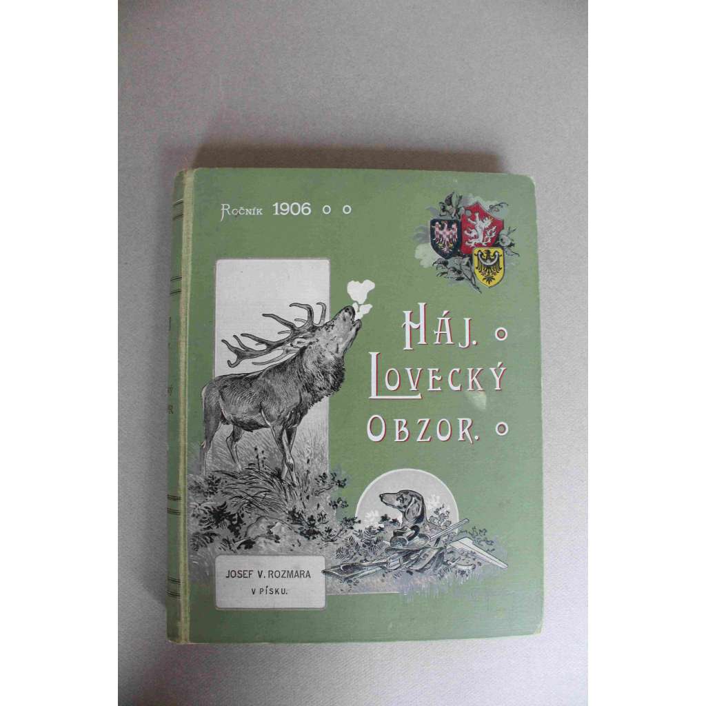 Háj. České lesnické rozhledy. Lovecký obzor 1906, roč. XXXV (časopis, lesnictví, mj. Dřevo našich lesních stromů a keřů; O datlí otázce; O sojce; Strašidla v lese; Lov, Ochrana zvěře, Lovecké zbraně, Na rozvodněné Dyji, Alkoholíci mezi živočichy)