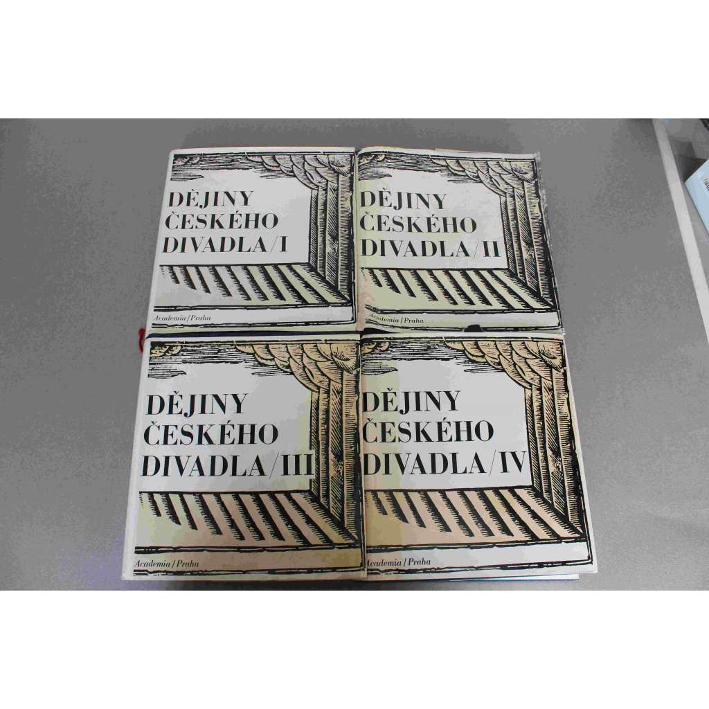 Dějiny českého divadla, díl I.-IV. (divadlo, historie, lidové divadlo, opera, opereta, scénografie, divadelní hry)