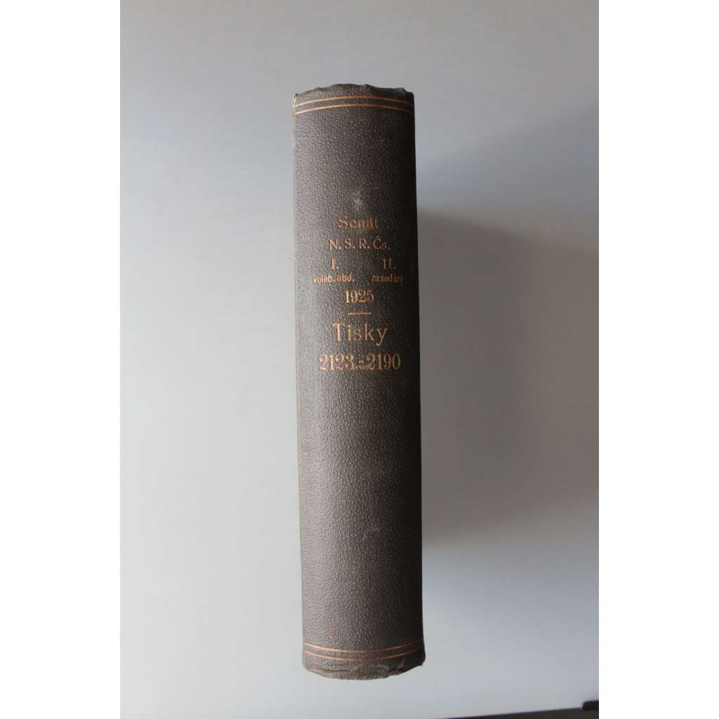 Tisky k těsnopiseckým zprávám o schůzích senátu Národního shromáždění republiky Československé 1925 (2123-2190) (parlament, první republika, těsnopis)