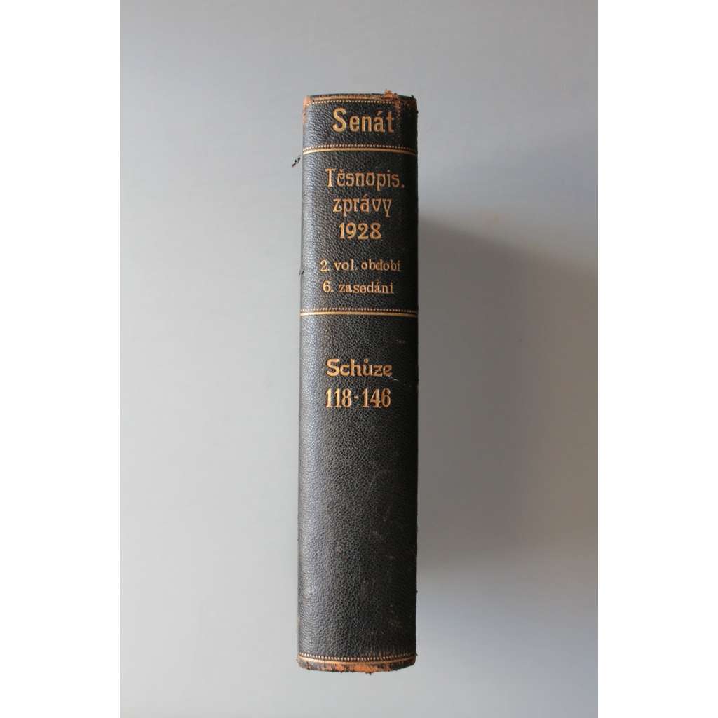 Těsnopisecké zprávy o schůzích senátu Národního shromáždění republiky Československé (Schůze 118-146) 1928 (Parlament, první republika, těsnopis)