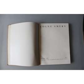 Volné směry 1932, roč. 29 (Umělecký měsíčník, malířství, sochařství, mj. B. Feuerstein - Čínská zeď; Hercules Segers; J. Frejka - Jevištní prostor; Emil Filla - Stepní zvířecí styl; ilustrace: Braque, Cézanne, Grosz, Picasso, Špála)
